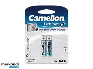 Batterij Camelion Lithium LR03 Micro AAA (2 St.)