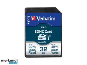 „Verbatim“ SD kortelė 32 GB „SDHC PRO UHS-I“ klasė 10 47021