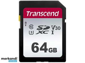 „Transcend“ SD kortelė 64GB SDXC SDC300S 95 / 45MB / s TS64GSDC300S