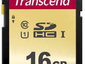 Transcende SD Card 16GB SDHC SDC500S 95/60MB/s TS16GSDC500S