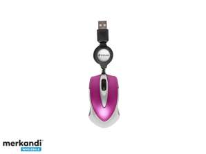 Verbatim USB Mouse Go Mini Optical Travel Hot Pink Retail 49021