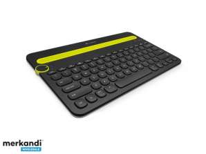 Клавиатура Logitech BT для нескольких устройств K480 Черная раскладка DE 920-006350