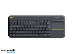 Logitech безжична сензорна клавиатура K400 Plus Black UK Layout 920-007143