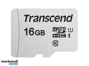 Tarjeta Transcend MicroSD / SDHC 16GB USD300S-A con Adap. TS16GUSD300S-A