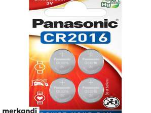 Panasonic Batterie Lithium CR2016 3V Blister  4 Pack  CR 2016EL/4B