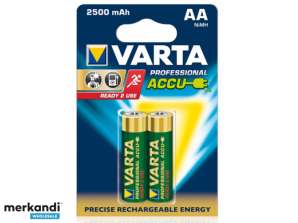 Varta batteri NiMH Mignon AA 2600mAh blisterpakning (pakke med 2) 05716 101 402