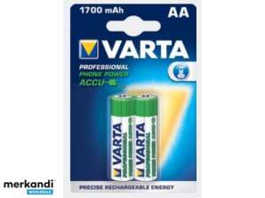 Varta Batterie NiMH Mignon AA 1600mAh Blister de détail (2-Pack) 58399 201 402