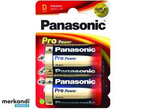 Panasonic batteri alkalisk mono D LR20 1,5V blisterpakning (2-pakning) LR20PPG/2BP