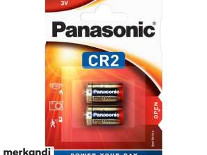 Panasonic Batterie Lithium Photo CR2 3V Blister  2 Pack  CR 2L/2BP