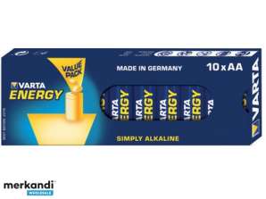 Varta Batterie Alkaline Mignon AA Energy Retail Box (paquete de 10) 04106 229 410