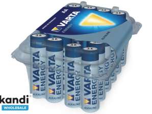 Varta Batterie Alkaline Mignon AA enerģijas mazumtirdzniecības kaste (24-Pack) 04106 229 224