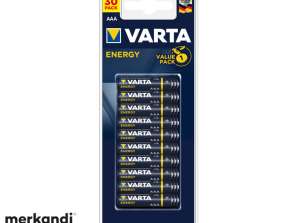 Μπαταρία αλκαλικής μπαταρίας Varta Batterie Micro AAA Energy (30-Pack) 04103 229 630