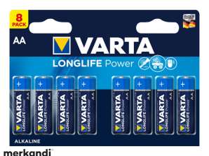 Varta Battery Alkaline Mignon AA High En. Blister (8s Pack) 04906 121 418