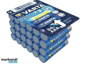 Varta Batterie Alk. Micro AAA LR03 1,5 V Ret. Kaste (24-Pack) 04903 301 124