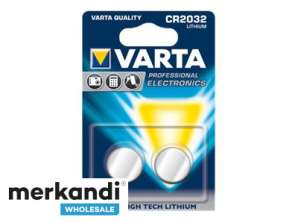 Varta Batterie Lithium Pile bouton CR2032 3V Blister (2-Pack) 06032 101 402