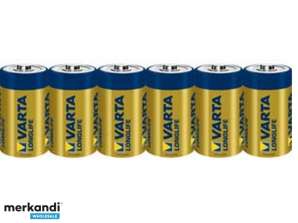 Varta Batterie Alkaline Baby C LR14 1.5V Longlife  6 Pack  04114 101 306