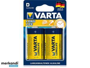 Аккумулятор Varta Alkaline Mono Longlife D Blister (2-Pack) 04120 110 412
