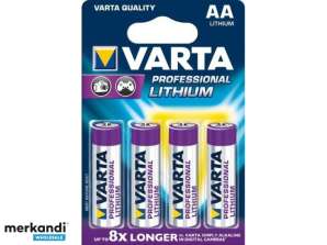 Batteri Varta Lithium Mignon AA FR06 1.5V blister (4-pak) 06106 301 404