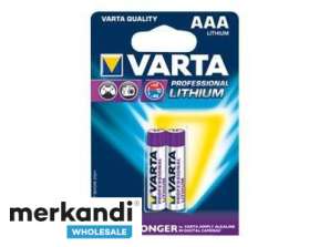Varta Batterie Lithium Micro AAA FR03 Blister (paquete de 2) 06103301402