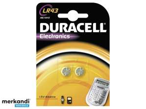 Duracell Batterie Alkaline Knopfzelle LR43 1.5V Blister (2-Pack) 052581