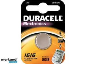 Duracell Batterie Lithium Pile bouton CR1616 3V Blister (1-Pack) 030336