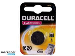 Батарейки Duracell Lithium CR1620 кнопки батареи 3В блистер (1-Pack) 030367