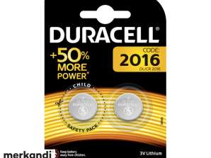 Duracell литиевая батарея клетки кнопки CR2016 3В блистер (2-Pack) 203884