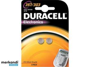 Duracell Batterie Silver Oxide Button Cell Batterie 357/303 Vente au détail (2-Pack) 013858