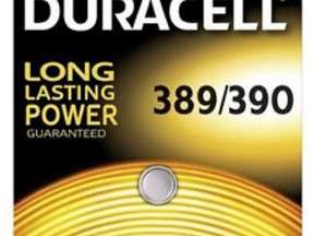 Duracell Batterie Silver Oxide Knopfzelle 389/390 Blister  1 Pack  068124