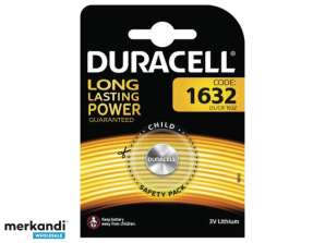Duracell Batterie Lithium Knopfzelle CR1632 3V Blister  1 Pack  007420