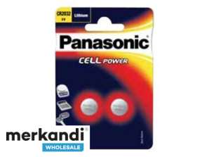 Panasonic Batteri Lith. Knappcellebatteri CR2032 3V blister (2-pakning) CR-2032EL/2B