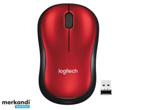 Logitech Wireless Mouse M185 RED EWR2 910 002237