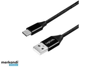 LogiLink USB Moški USB 2.0 na USB-C 0,3m CU0139