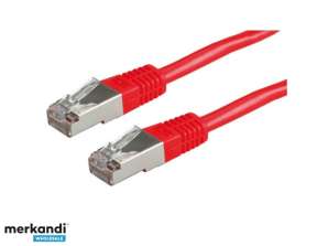 VALEUR Câble de raccordement S/FTP Cat6 0,5m rouge - 21.99.1321