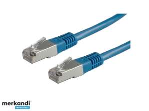 VALEUR Câble de raccordement S/FTP Cat6 0,5m bleu 21.99.1324