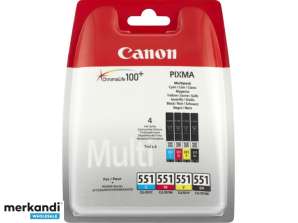 Canon-kasetti CLI-551 Photo Value Pack 4-pakkaus 6508B005