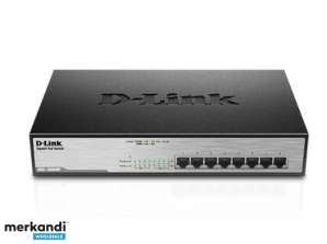 D-Link jungiklis Gigabit 8 prievadų 10/100/1000 DGS-1008MP