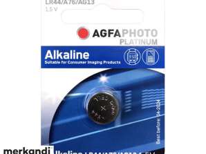 AGFAPHOTO Batterie Alkaline LR44/AG13 1.5V Blister (1-Pack) 150-803470