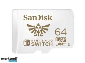 64GB MicroSDXC SANDISK pour Nintendo Switch R100/W60 - SDSQXAT-064G-GNCZN