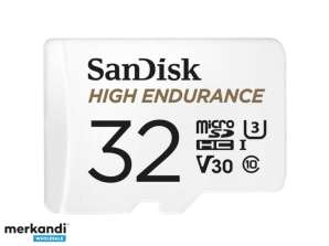 32GB MicroSDHC SANDISK høy utholdenhet R100/W40 - SDSQQNR-032G-GN6IA