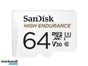64GB MicroSDXC SANDISK High Endurance R100 / W40 - SDSQQNR-064G-GN6IA
