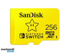 256GB MicroSDXC SANDISK pour Nintendo Switch R100/W90 - SDSQXAO-256G-GNCZN