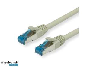 VALUE S/FTP Patch Cable Cat6A grey 0,3m 21.99.0864