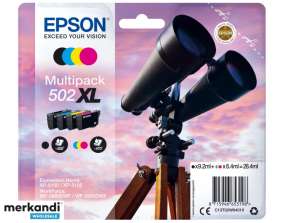 Epson Multipack 4-värit 502XL Muste Musta - Syaani - Magenta - Keltainen - Epson - WorkForce WF-2860DWF -