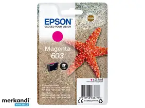 TIN Epson 603 - 2,4 ml - Magenta - Original - Blisterpakning C13T03U34010