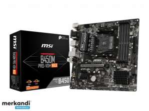 „MSI MB B450M Pro-VDH MAX“ (B450, AM4, „mATX“, DDR4, VGA, AMD) 7A38-043R