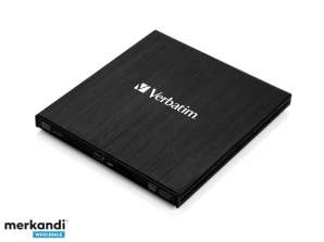 Verbatim DVW externer Slimline USB3. Blu ray Brenner extern retail 43890