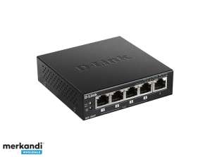 Commutateur DLINK 5 ports Gigabit Po de bureau - DGS-1005P / E