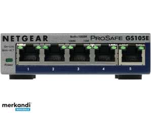 Netgear ProSafe Plus - Schakelaar, 5 x 10/100 - GS105E-200PES