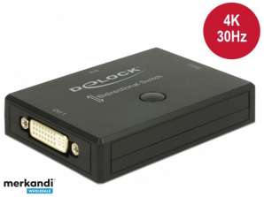 Delock Switch DVI 2-1 bidirectioneel 4k 30 Hz - 18751
